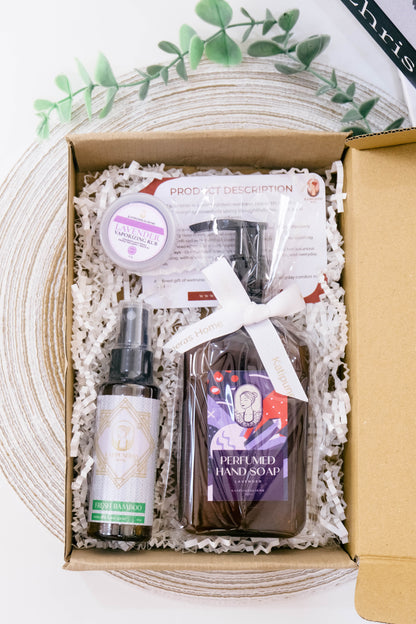Breathe & Bloom Travel Gift Set | Hand Soap, Vapor Rub & Home Spray