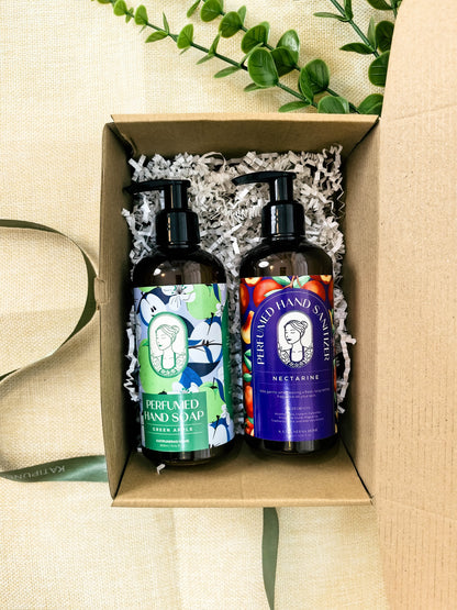 Clean & Care Large Gift Set | Hand Soap 300ml + Hand Sanitizer 300ml