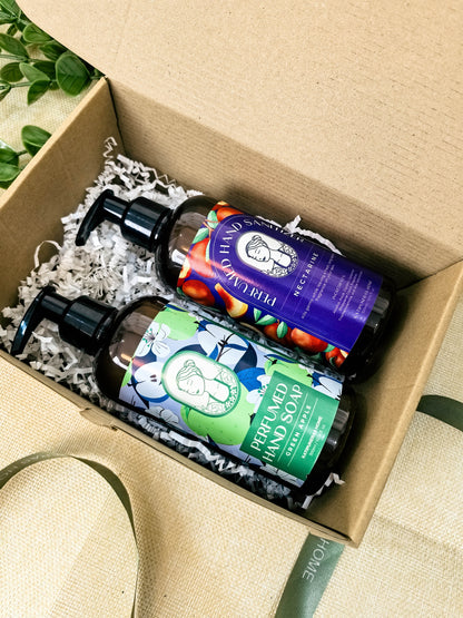 Clean & Care Large Gift Set | Hand Soap 300ml + Hand Sanitizer 300ml