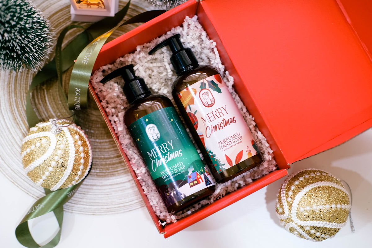 Clean & Care Plus Gift Set | Perfumed Hand Soap + Hand Sanitizer 300ml