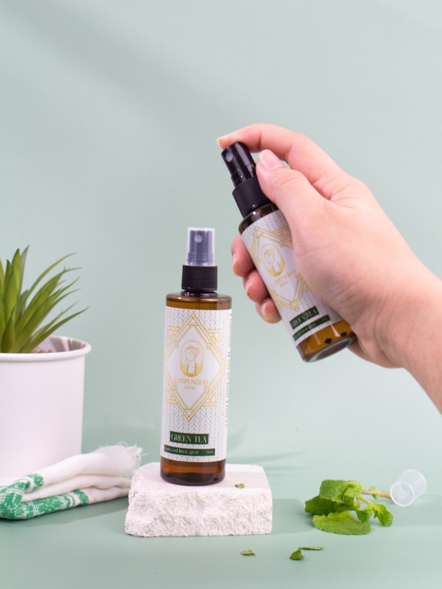 All-around Green Tea disinfectant spray for kitchen, pantry, and room