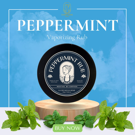 Cooling peppermint balm texture for tension and body relief – Katipuneras PH