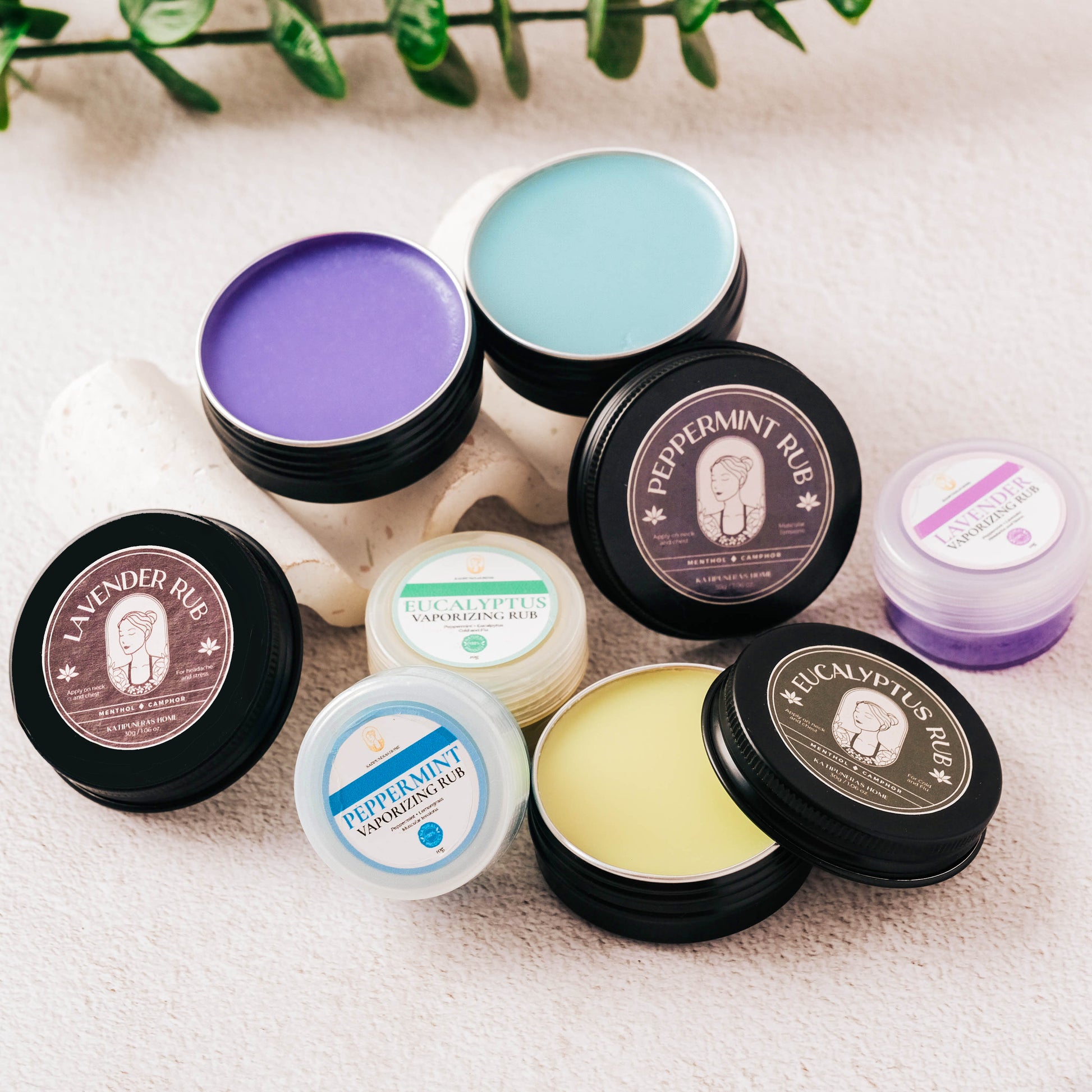 Vapor Rub 30g and 10g by Katipuneras – calming natural balm with cocoa butter